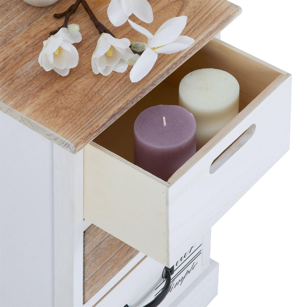 KOMMODE SALVA - Weiß, Holz (29/50/27cm) - CARO-Möbel