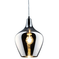 LED HÄNGELEUCHTE PASO Grau Silber - Grau, Glas (22/22/150cm) - Nowa