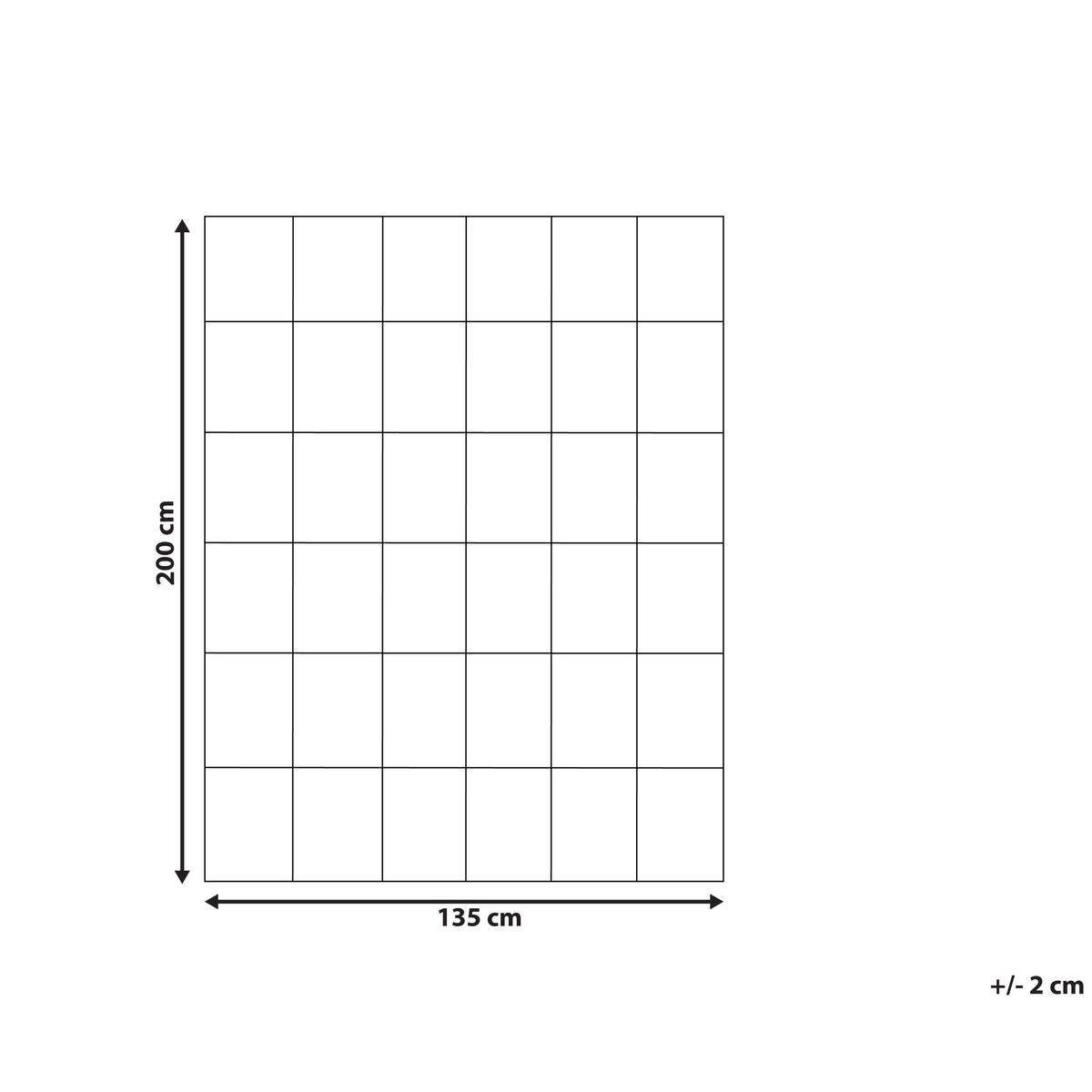 ZWEILAGIGE Bettdecke Mikrofaser 4-Jahreszeiten 135/200 cm Teleno - Weiß, Textil (200/135cm) - Beliani