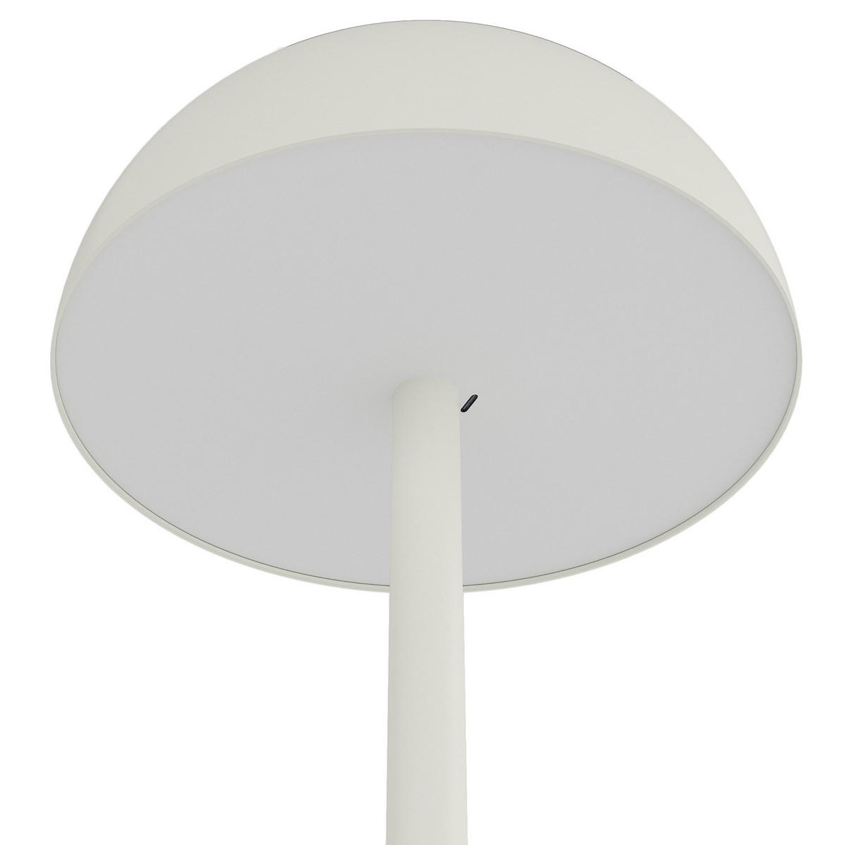 AKKU-STEHLEUCHTE - Dimmbar - Eisen / Kunststoff - Beige, Kunststoff/Metall (18/18/120cm) - home24