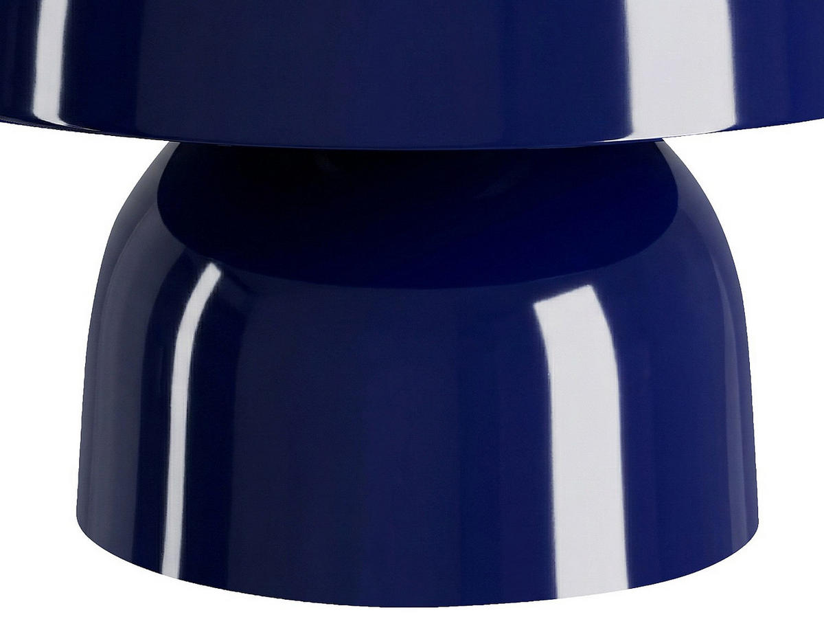 TISCHLAMPE - 31 x 31 - metall - blau Sidney - Blau, Metall (31/31/25cm) - Vente-Unique