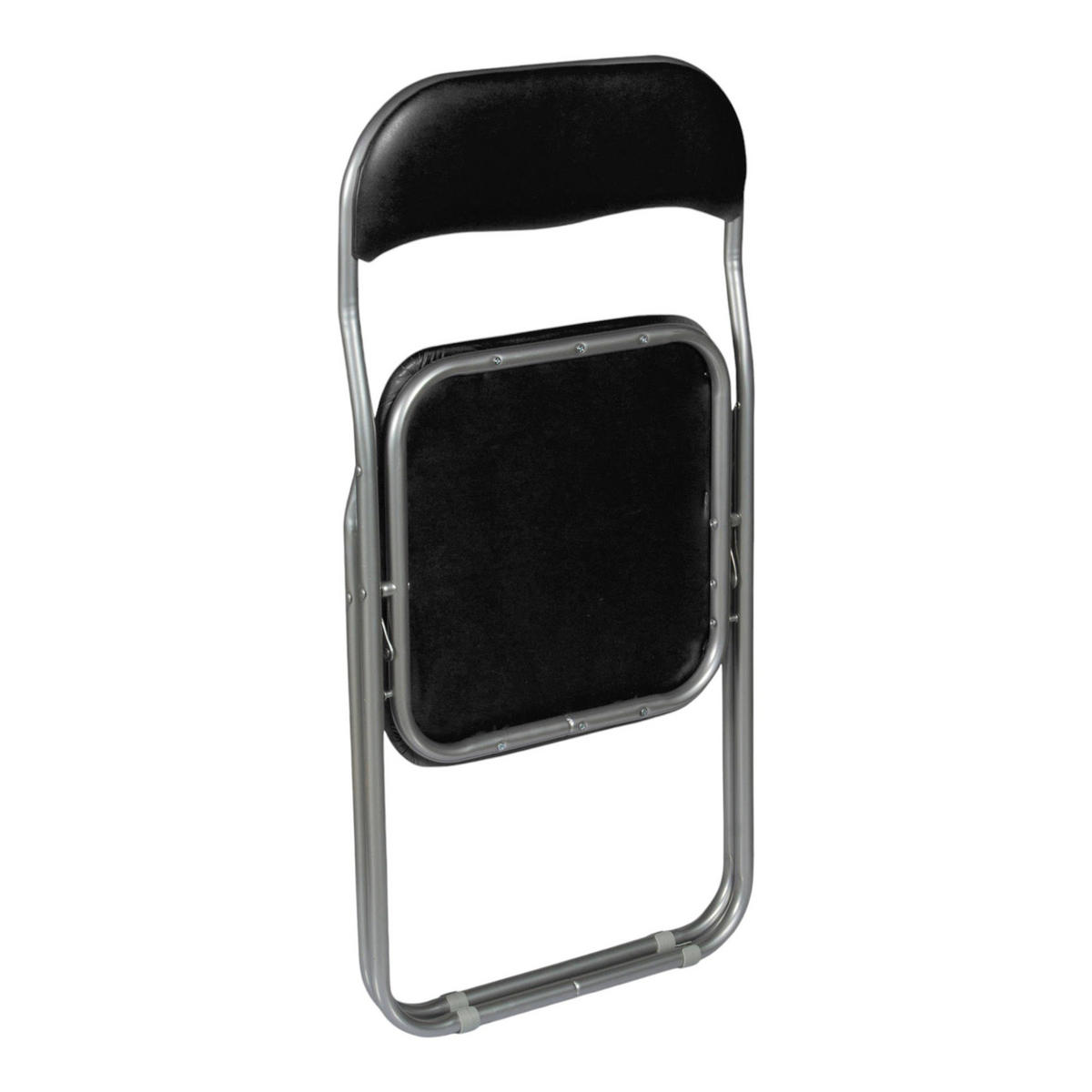 KLAPPSTUHL 2er Set in Metall Schwarz 47x43h79.5 - Grau, Metall (43/79.5/47cm) - DMORA