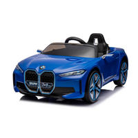 KINDER ELEKTROAUTO BMW i4 blau - Blau, Kunststoff (115/67/54cm) - TPFLiving
