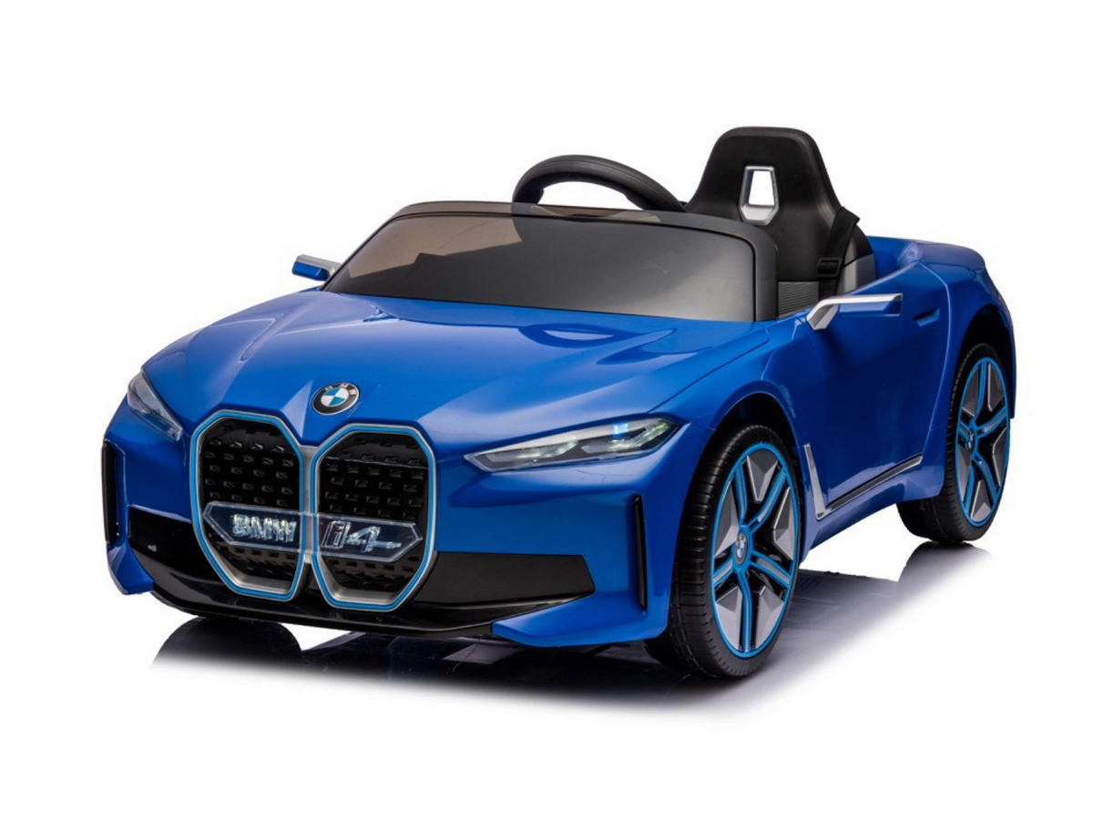 KINDER ELEKTROAUTO BMW i4 blau - Blau, Kunststoff (115/67/54cm) - TPFLiving