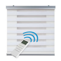 DOPPELROLLO Motorisiertes Weiß 200x250 cm - Weiß, Kunststoff (200/250cm) - STORESDECO