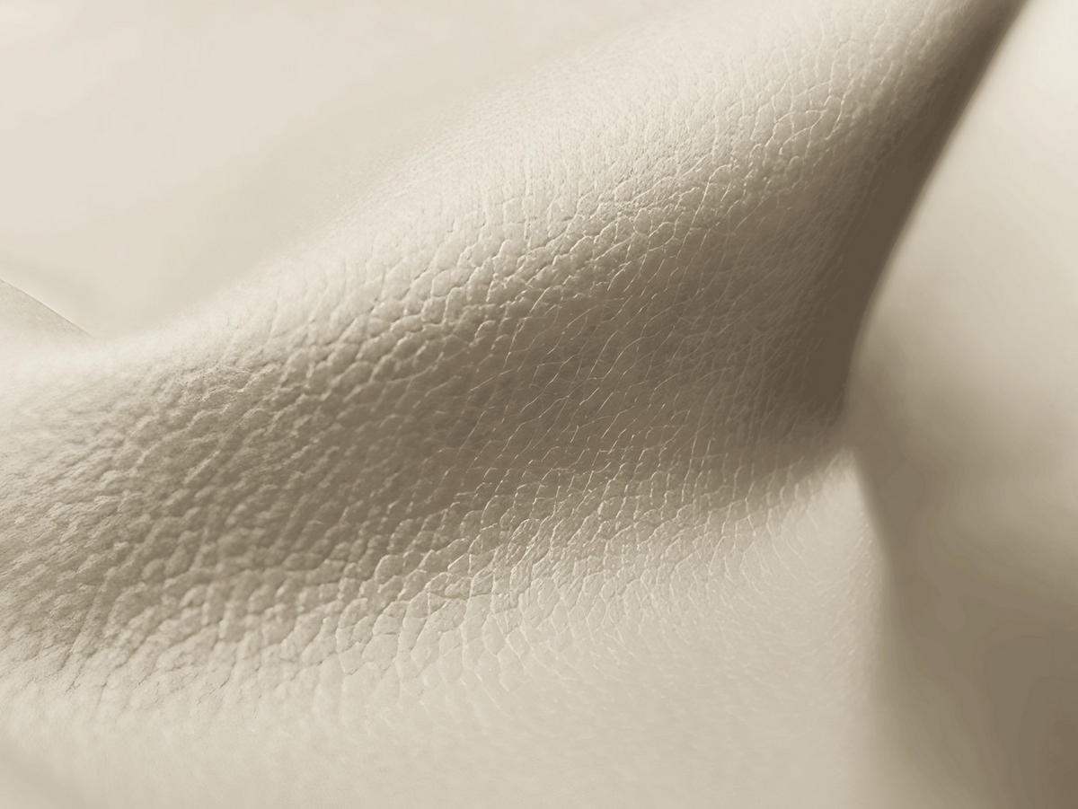 SOFAELEMENT Kunstleder Beige - Creme/Schwarz, Holzwerkstoff/Kunststoff (75/77/90cm) - Makamii