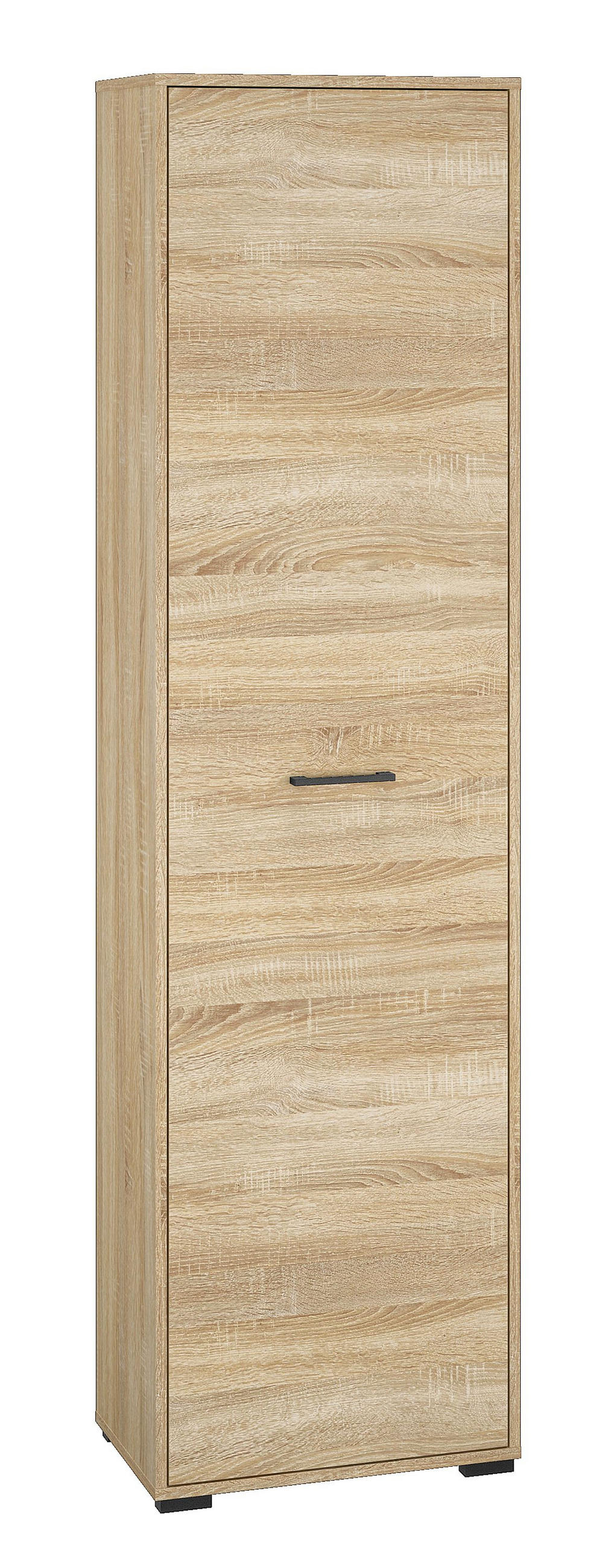 GARDEROBENSCHRANK Caro Sonoma Eiche hell 55 / 34 / 199cm - Braun/Sonoma Eiche, Holz/Holzwerkstoff (55/199/34cm) - Feldmann-Wohnen