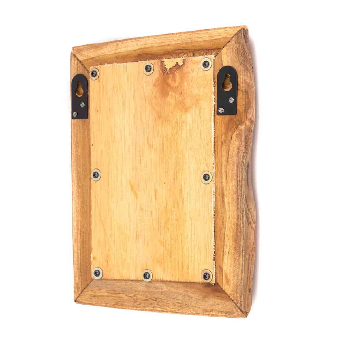 WANDSPIEGEL Base C 25x20cm, Massivholz naturfarben - Naturfarben, Holz (20/25/3cm) - CREEDWOOD
