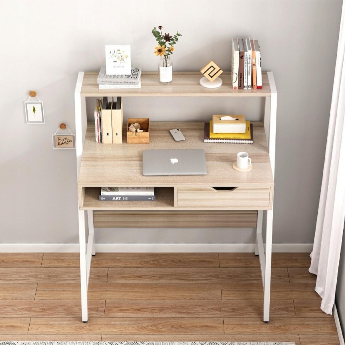 SCHREIBTISCH 81/50/100 cm braun - Hellbraun, Holzwerkstoff (50/81/100cm)