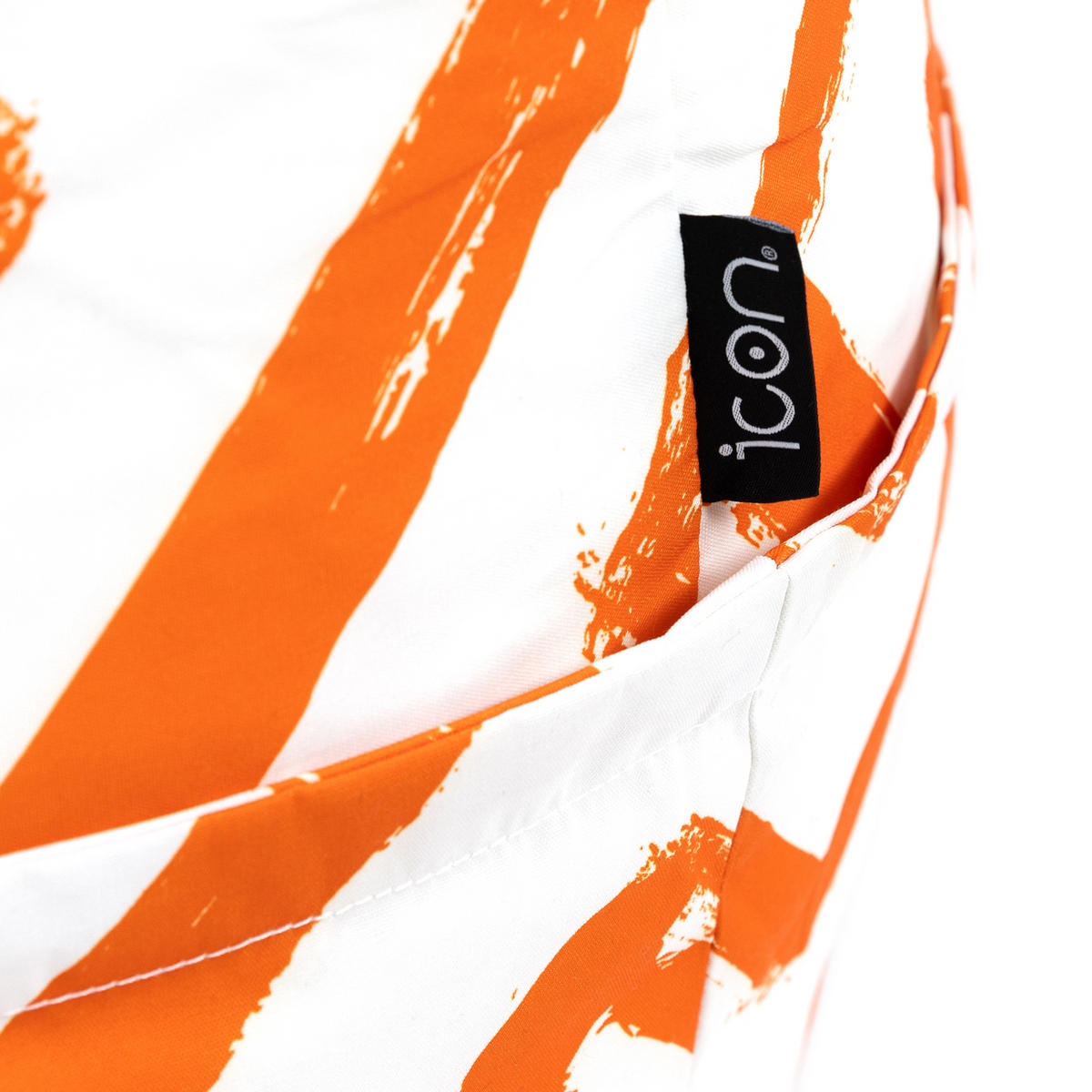 KINDERSITZSACK Liege Zickzack - Orange, Textil (72/66/102cm) - icon