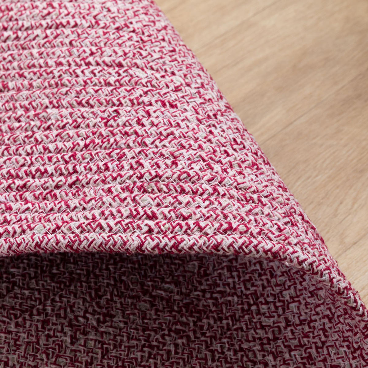 HANDWEBTEPPICH 120/120 cm Bali Plain - Altrosa, Naturmaterialien (120/120cm) - Steffensmeier