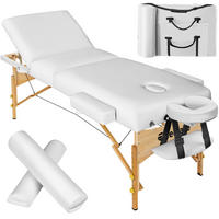 MASSAGELIEGE-SET 3 Zonen Somwang,218 x 102 x 90 cm,weiß - Weiß, Textil (108/90/218cm) - tectake