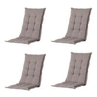 GARTENSTUHLKISSEN Basic 123/50 cm 4er-Set - Braun, Textil (50/7/123cm) - Madison