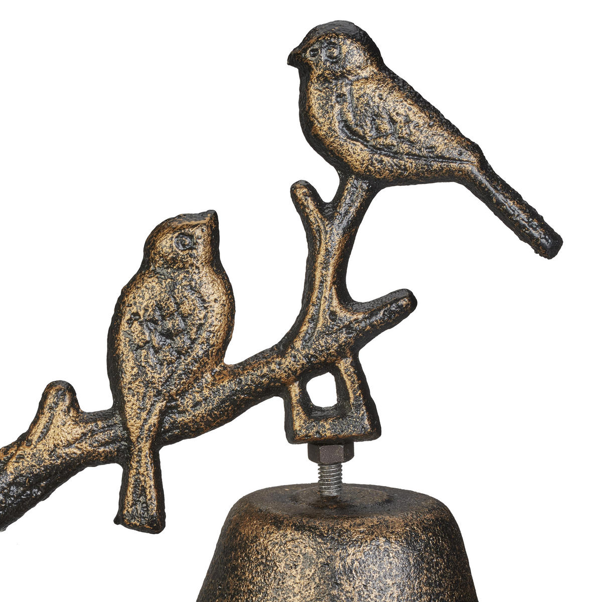 TÜRGLOCKE - Braun, Metall (10/20/13cm) - Relaxdays