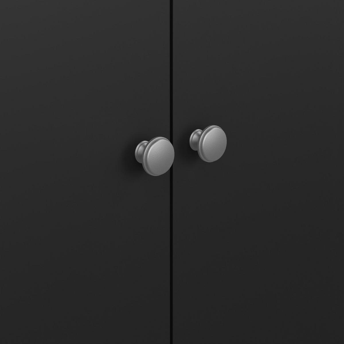 KLEIDERSCHRANK, Madrid, Schwarz, Metall, 103 x 59 x 199 cm - Schwarz, Metall (103/199/59cm) - ebuy24