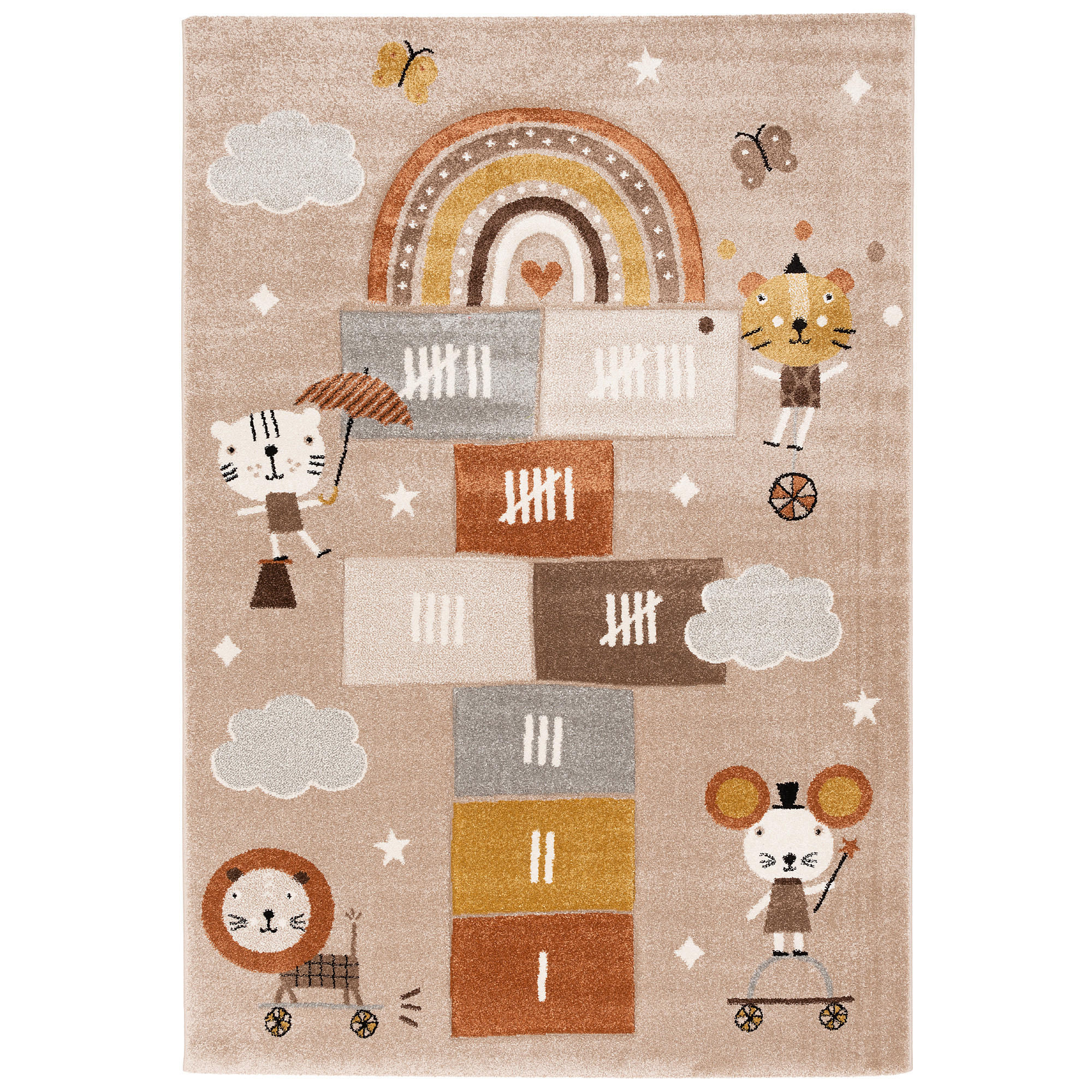 KINDER TEPPICH MAUI KIDS SPIELWELT - Beige, Textil (140/200cm) - Pergamon
