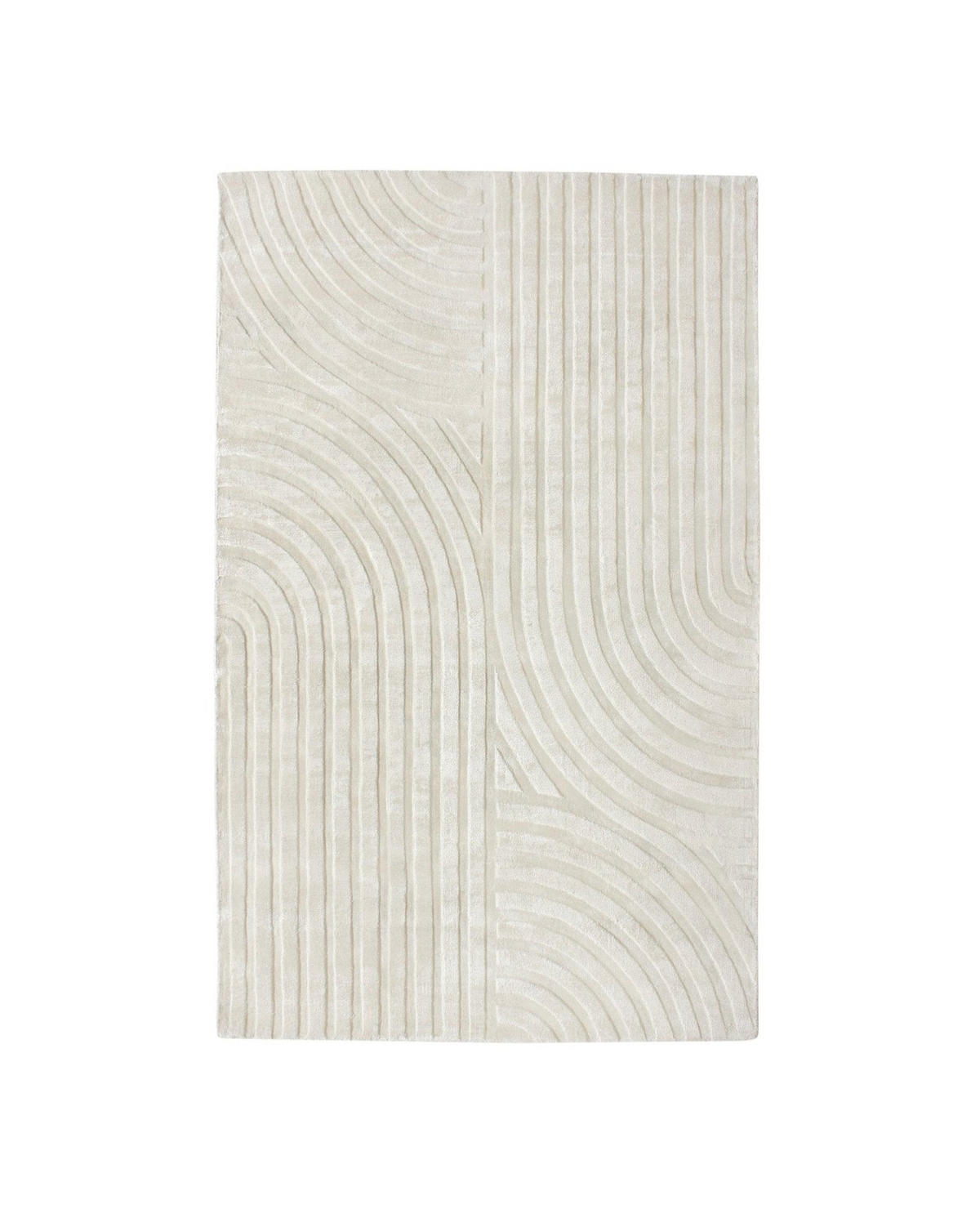 TEPPICHE Viskose Gebrochenes Weiß 230cm - Weiß, Textil (230/160cm) - Sia Home