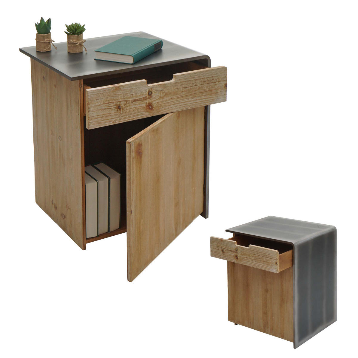 KOMMODE Braun - Braun, Holz (50/60/40cm) - MCW