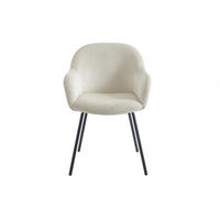 STUHL - 58 cm x 62 cm - Samt - Beige - MARENZIA - Beige, Textil (58/82.5/62cm) - Vente-Unique