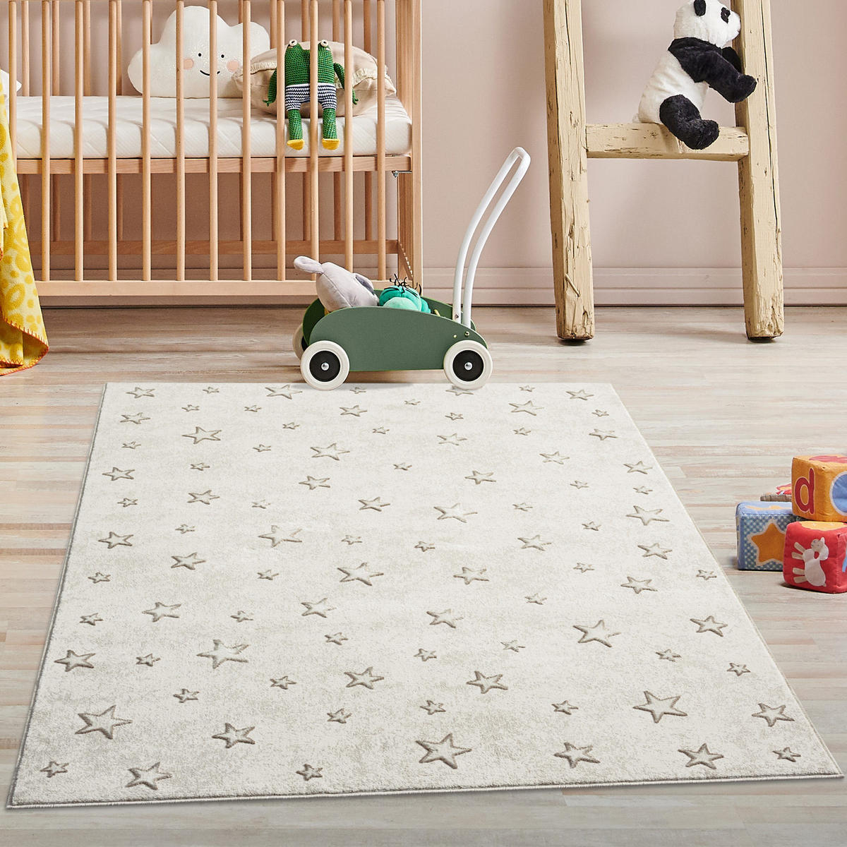 KINDERTEPPICH Mara 725 Creme 160x230 cm - Beige/Creme, Textil (160/230cm) - carpet city