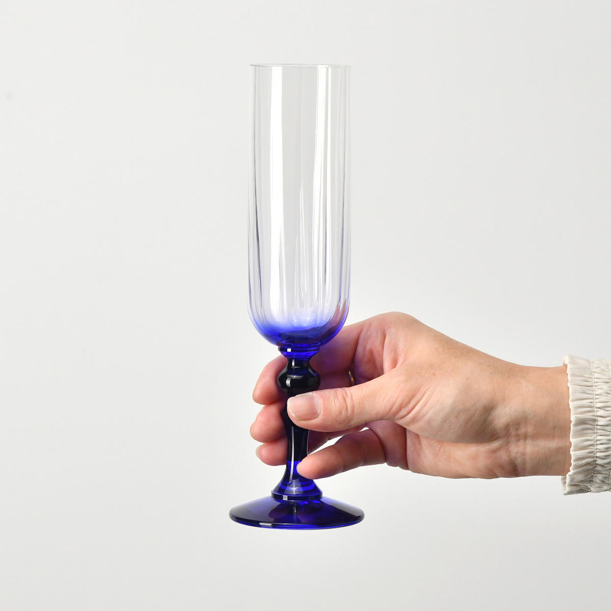 SEKTGLÄSER, 2er-Set, 200 ml - Dunkelblau, Glas (0.2L) - Krosno Glass