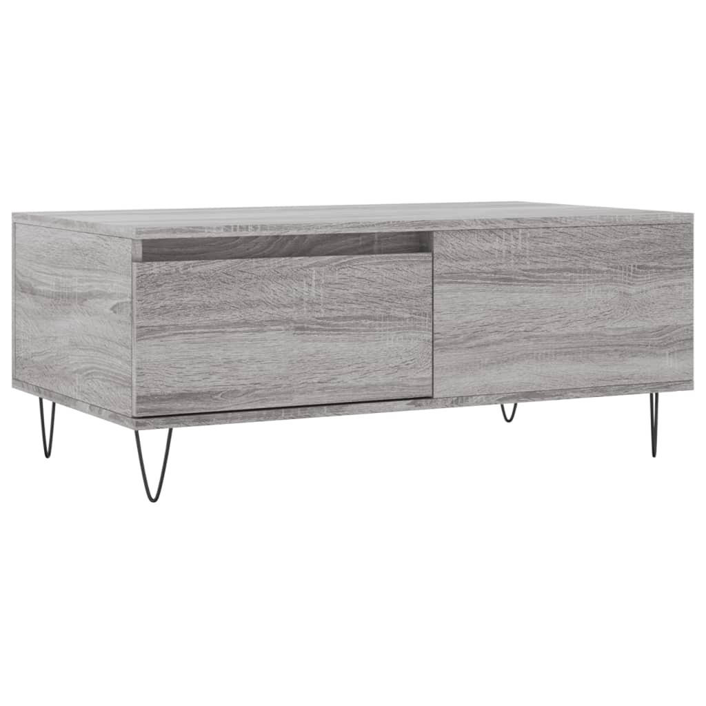COUCHTISCH Grau Sonoma 90x50x36,5 cm Holzwerkstoff - Grau, Holzwerkstoff (90/50/36.5cm) - furnicato