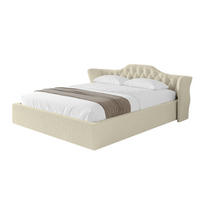 POLSTERBETT mit Bettkasten und Lattenrost, Boxbett ohne Matratze - ZORAN-V1 180x200 Beige - Taupe, Holzwerkstoff/Textil (180/200cm) - ALTDECOR