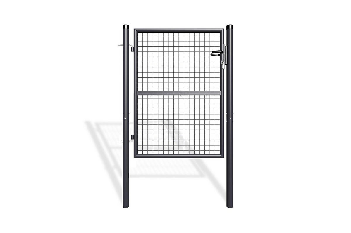 ZAUNTOR Olga grau 1m H.130cm Metall - Grau, Metall (106/131cm) - Casanoov