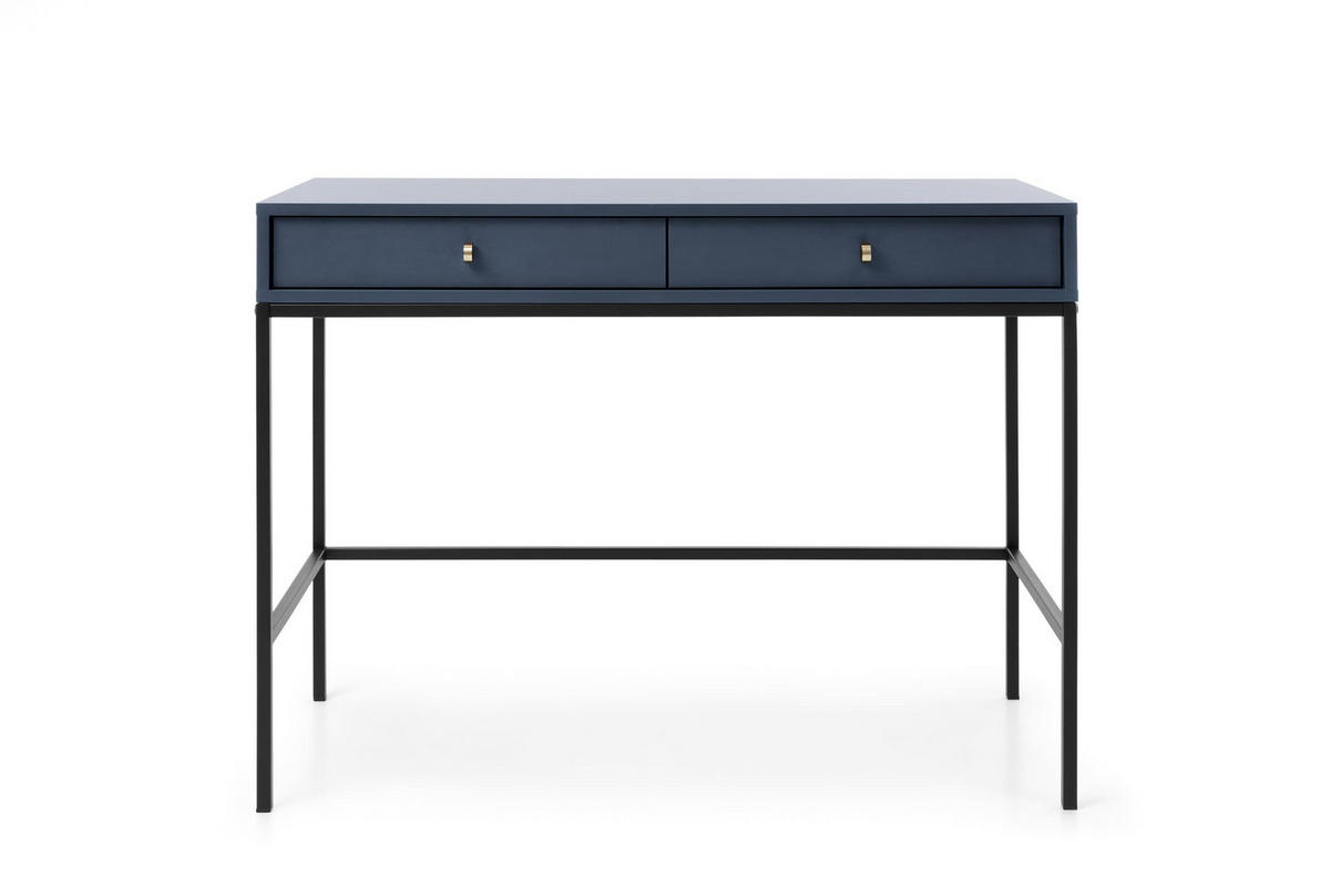 KONSOLETISCH - Konsole Melody Dunkelblau + Schwarz - Schwarz/Dunkelblau, Holzwerkstoff (50/104/78cm) - Möblo