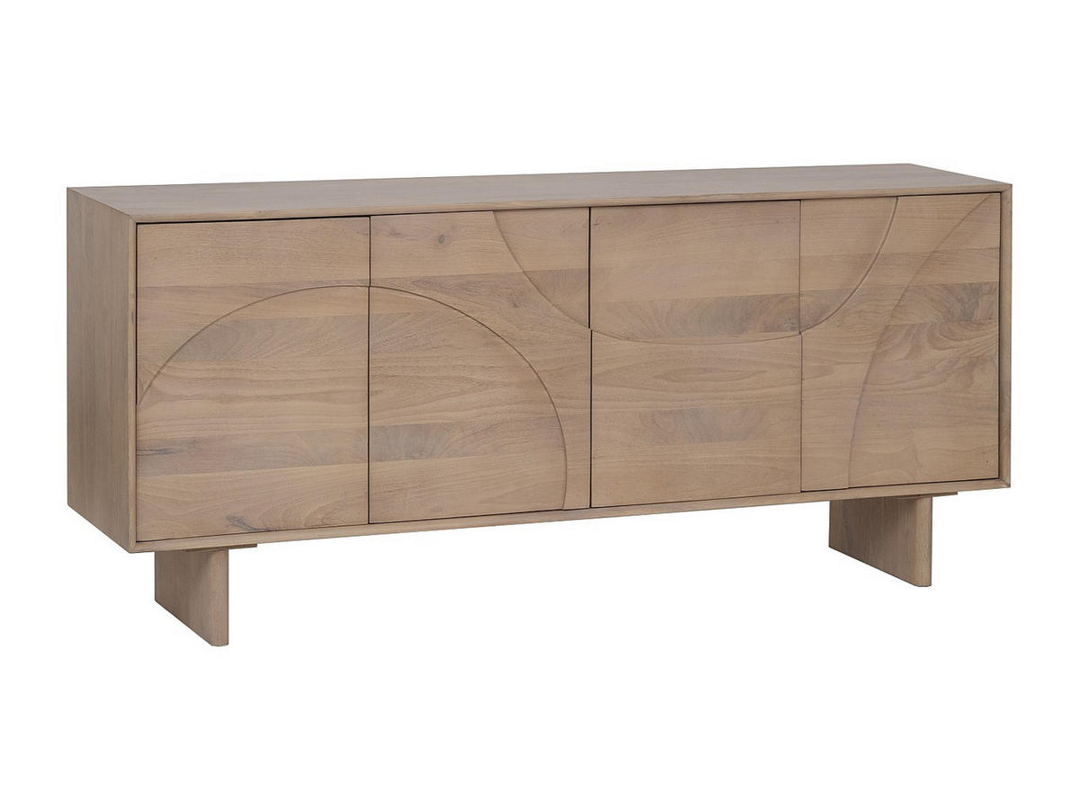 SIDEBOARD - 170 x 40 - holz - naturfarben hell Berlama - Naturfarben, Holz (170/76/40cm) - Vente-Unique