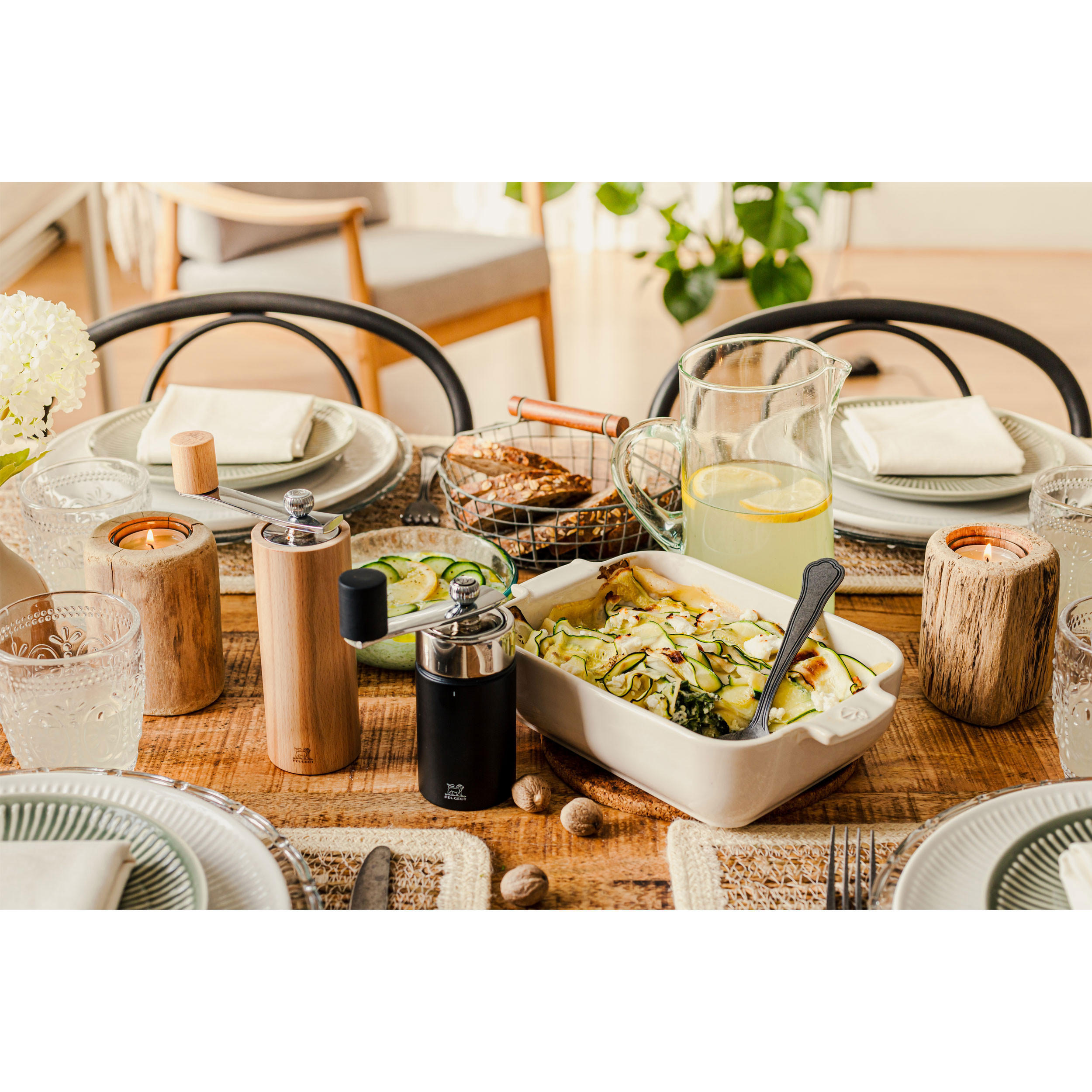 AUFLAUFFORM Keramik Appolia 40cm Rechteckig Ecru Spülmaschinenfest - Weiß, Keramik (27.2/40/8.3cm) - PEUGEOT