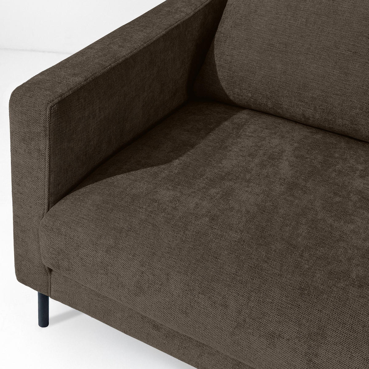 SOFA LUMO, 3-Sitzer, Braun - Schwarz/Braun, Holz/Holzwerkstoff (198/90/95cm) - KONSIMO®