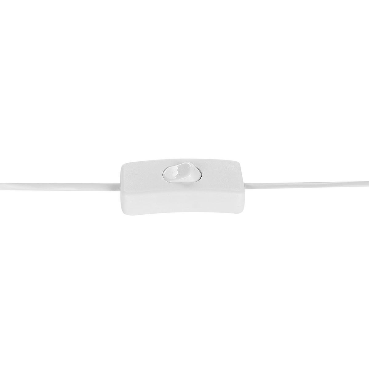 TISCHLAMPE 2er Set Weiß/Grau Zeyi - Weiß/Grau, Keramik (25/25/32cm) - Beliani