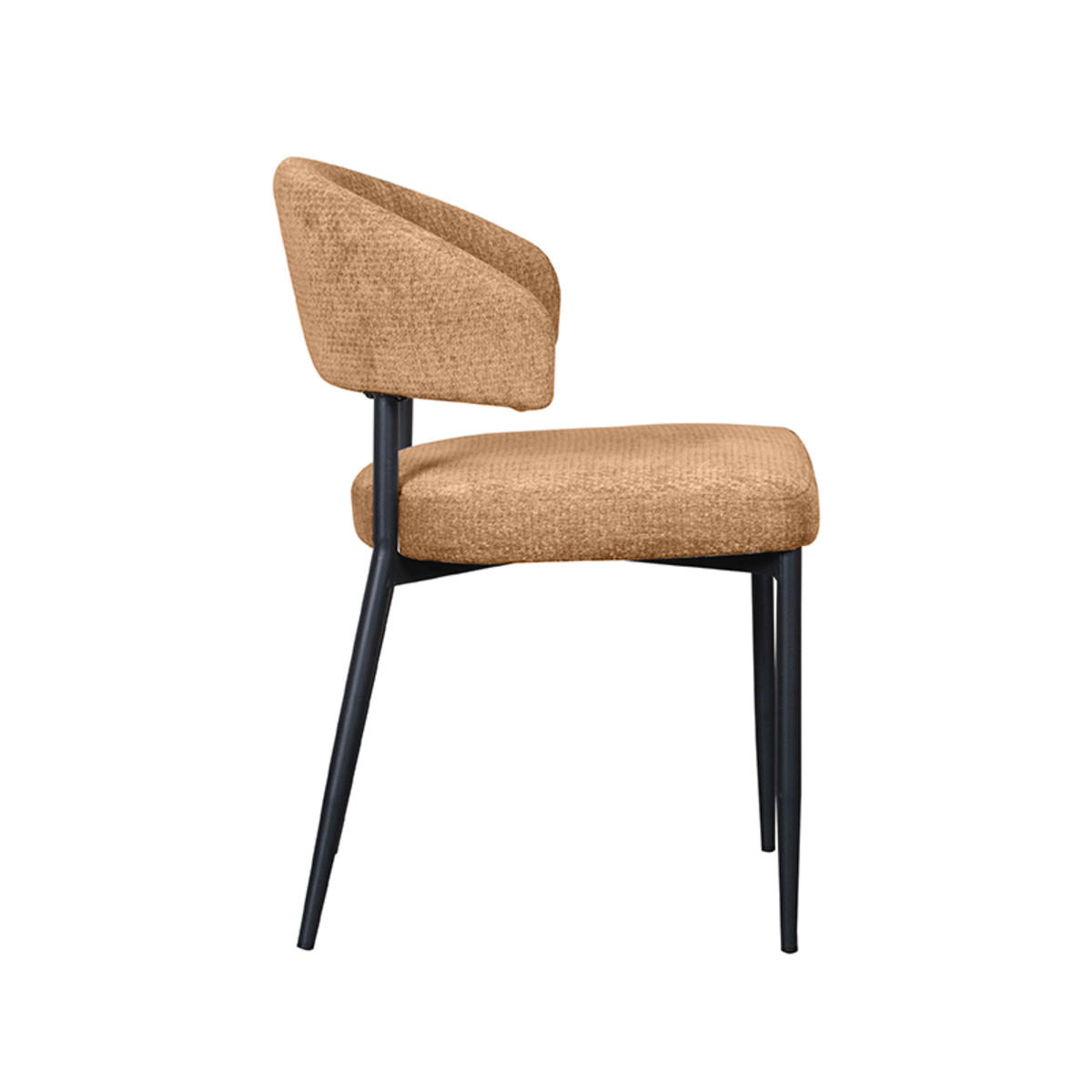 ESSZIMMERSTUHL Bliss Braun 55/56/76 cm 2er-Set - Braun, Textil (56/76/55cm) - LABEL51