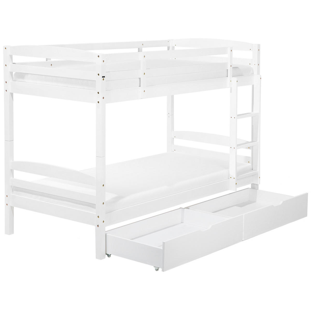 HOCHBETT Weiß 90-200 cm Regat - Weiß, Holz (90/200cm) - Beliani