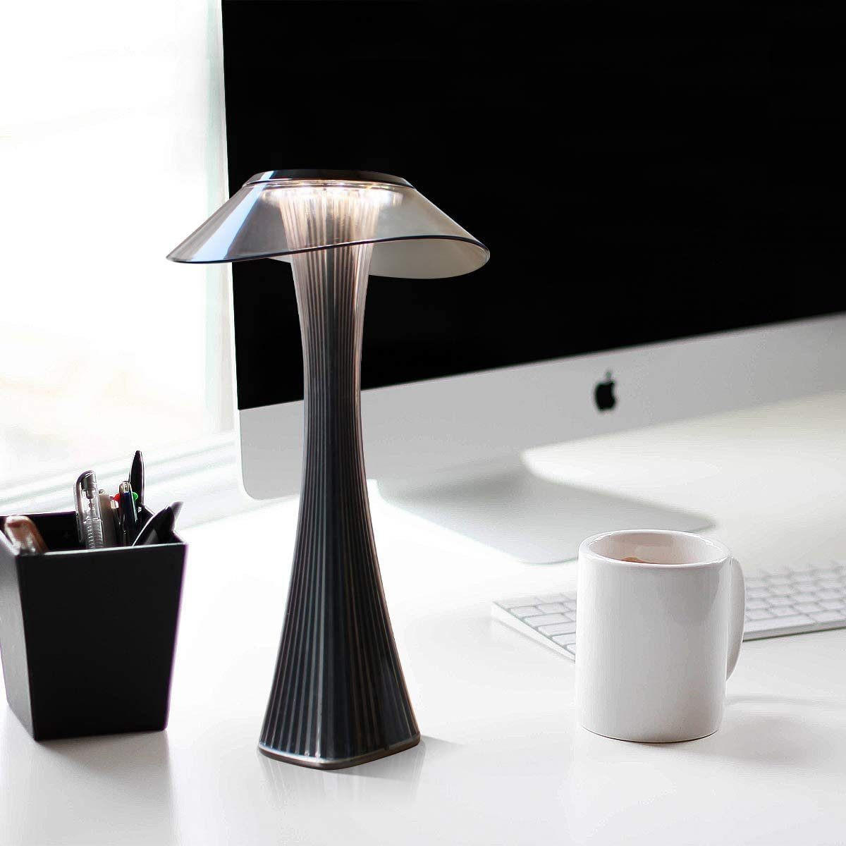 LED-TISCHLEUCHTE schlank 15.1/15.1/27.4 cm - Grau, Metall (15.1/15.1/27.4cm) - Nettlife