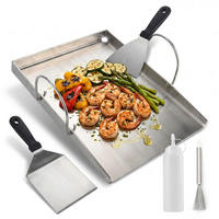 GRILLPLATTE Serolia 40/30.5/3.7 cm - Silberfarben, Metall (40/30.5/3.7cm) - ZMH