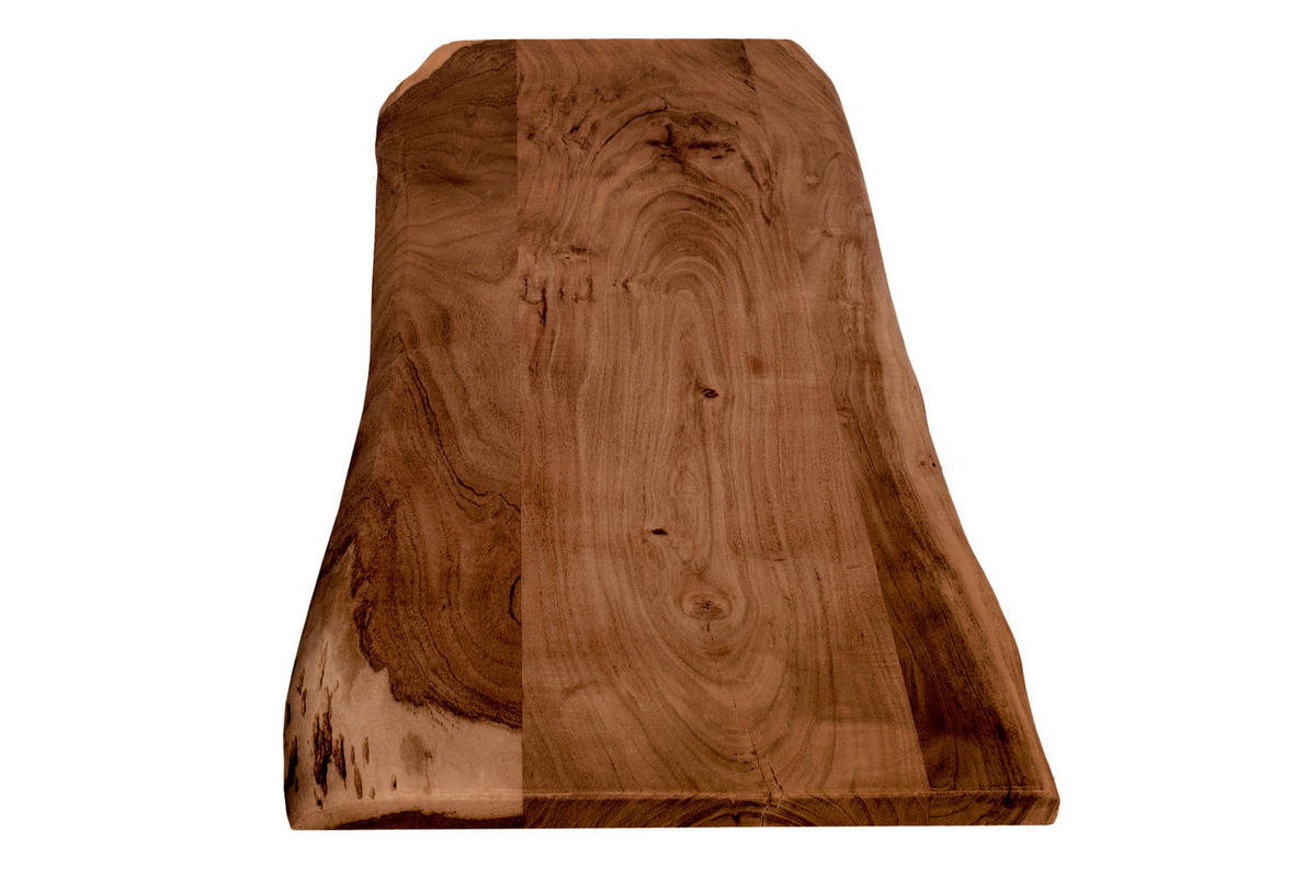 TISCHLATTEN MIT BAUMKANTE FÜR HEIMWERKER, AKAZIENHOLZ CURTIS - Braun/Naturfarben, Akazienholz/Holz (40/120/3cm) - SAM