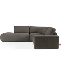 ECKSOFA LINKS ZUCCO, Dunkelbraun - Dunkelbraun, Holz/Holzwerkstoff (224/293cm) - KONSIMO®