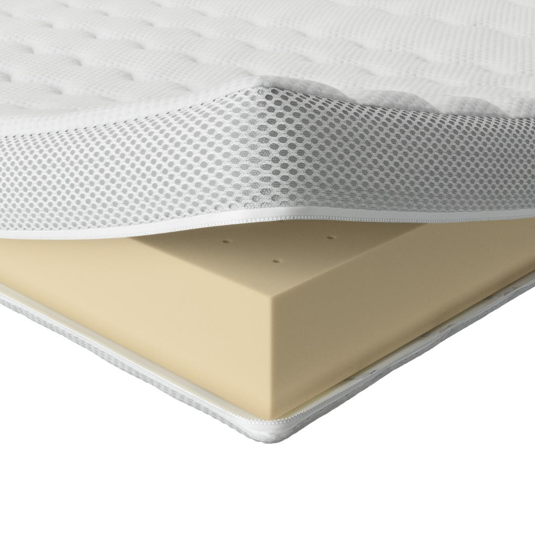 LATEXTOPPER 150/200 cm - 6cm Höhe & Tencel Bezug - Weiß, Textil (150/200cm) - AM Qualitätsmatratzen