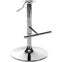 ERSATZ T-Gestell Barhocker 56-77x45x45 cm Chrom - Chromfarben, Metall (45/56/45cm) - furnicato