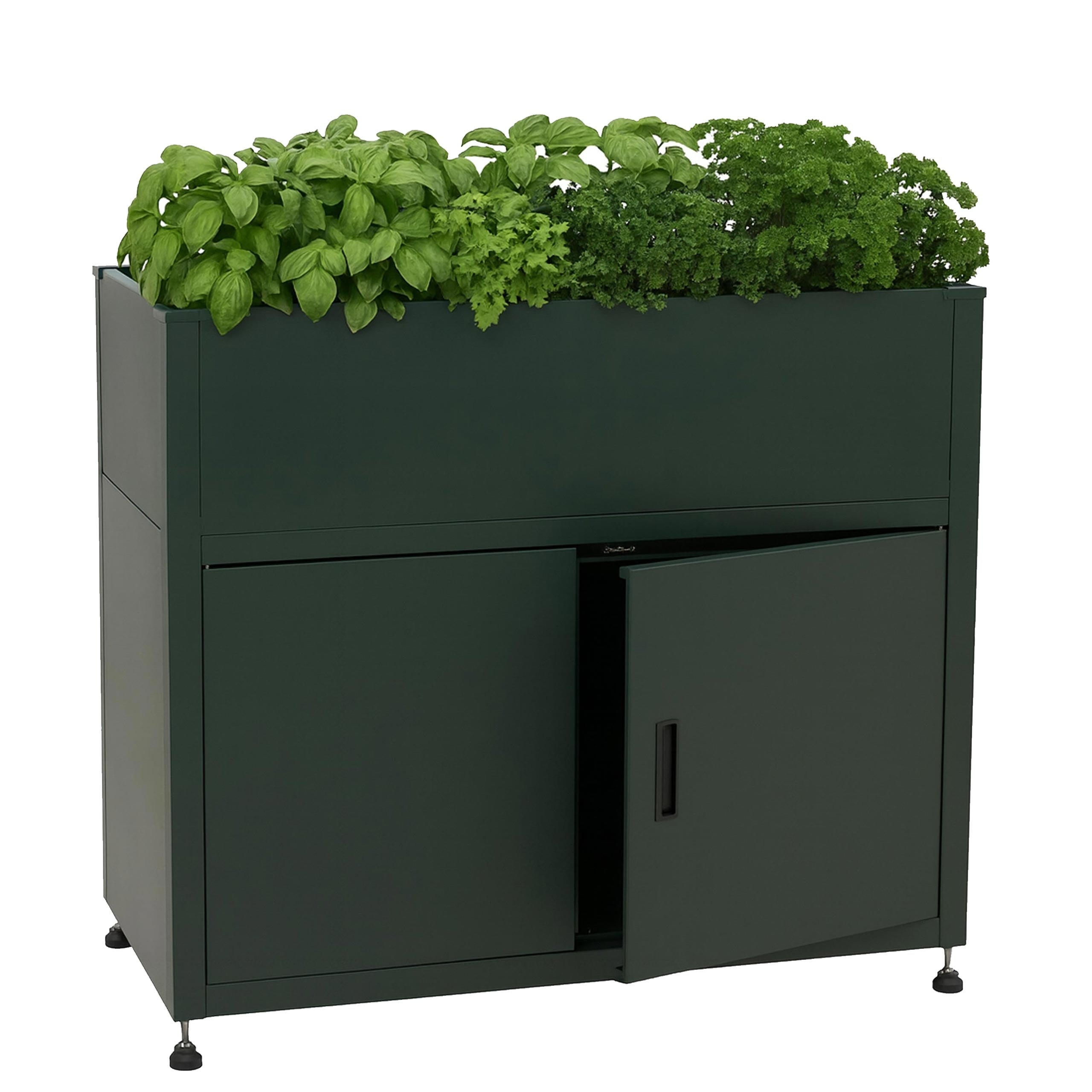 HOCHBEET 91x101x51cm Grün - Grün, Metall (101/91/51cm) - PROREGAL