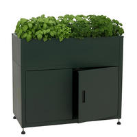 HOCHBEET 91x101x51cm Grün - Grün, Metall (101/91/51cm) - PROREGAL
