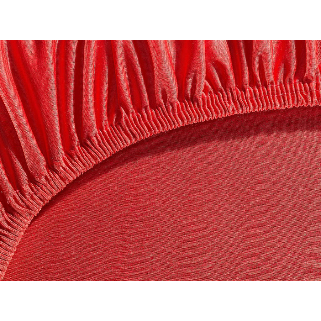 Thumbnail - Carpe Sonno Mikrofaser-Spannbettlaken, Rot, Textil, Uni, Füllung: Polyester, Rechteckig, 140x200 cm, Oeko-Tex® Made IN G...