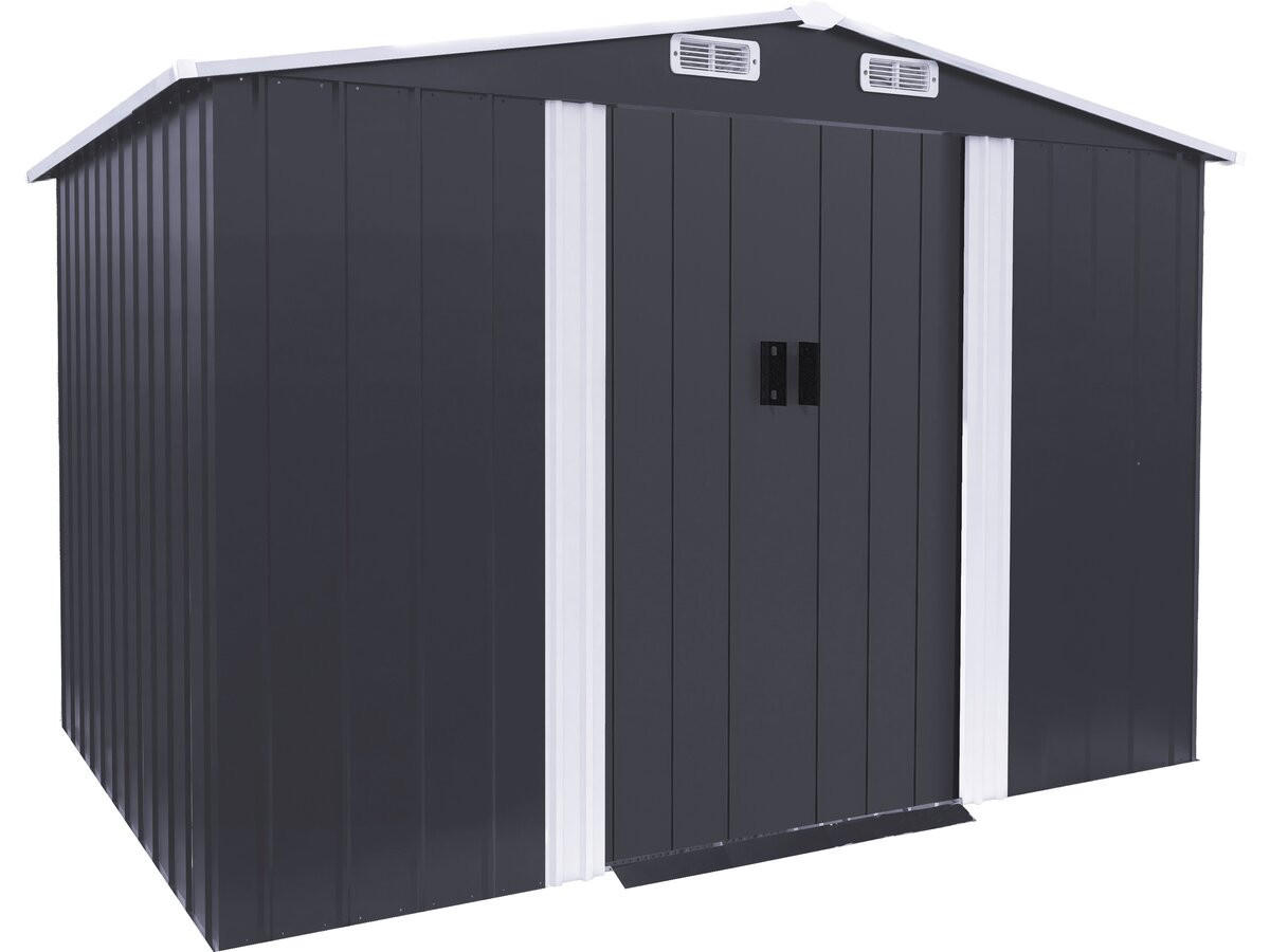 METALL-GARTENHAUS boston Grau - Grau, Metall (191/193/277cm) - Habitat Garten