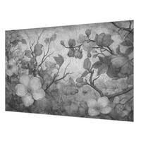 FOTOTAPETE 104x70 cm - Blütenzweig - Schwarz, Textil (104/70cm) - Wallfluent