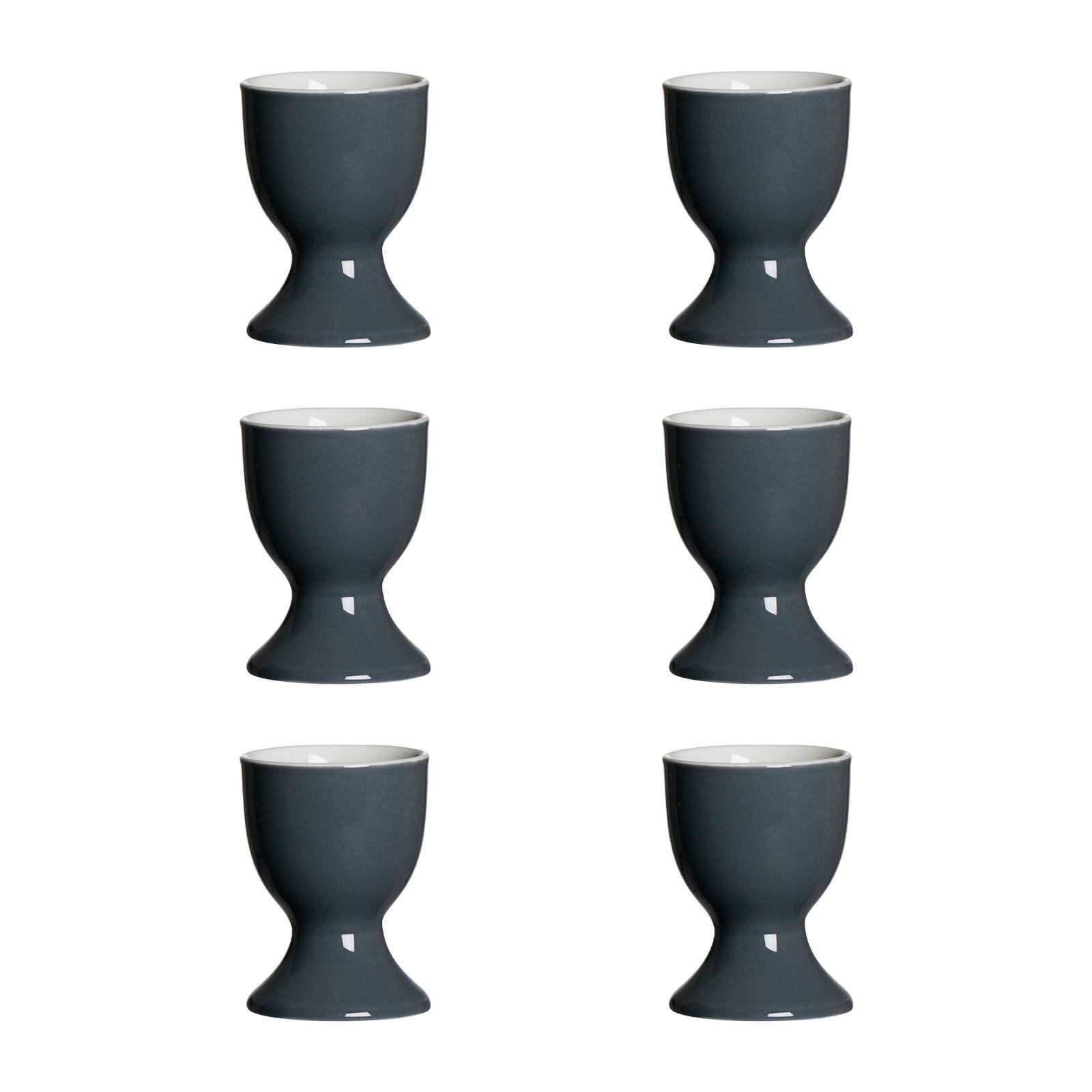 EIERBECHER Doppio Anthrazit ø 5 cm 6er Set - Anthrazit, Keramik (5/6/5cm) - Ritzenhoff Breker