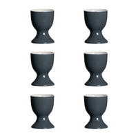 EIERBECHER Doppio Anthrazit ø 5 cm 6er Set - Anthrazit, Keramik (5/6/5cm) - Ritzenhoff Breker