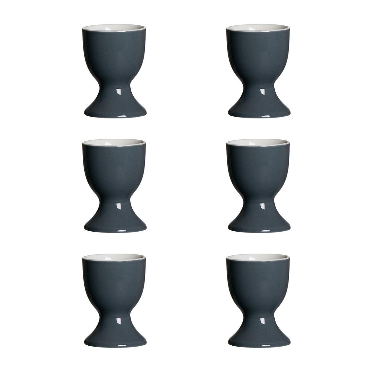 EIERBECHER Doppio Anthrazit ø 5 cm 6er Set - Anthrazit, Keramik (5/6/5cm) - Ritzenhoff Breker