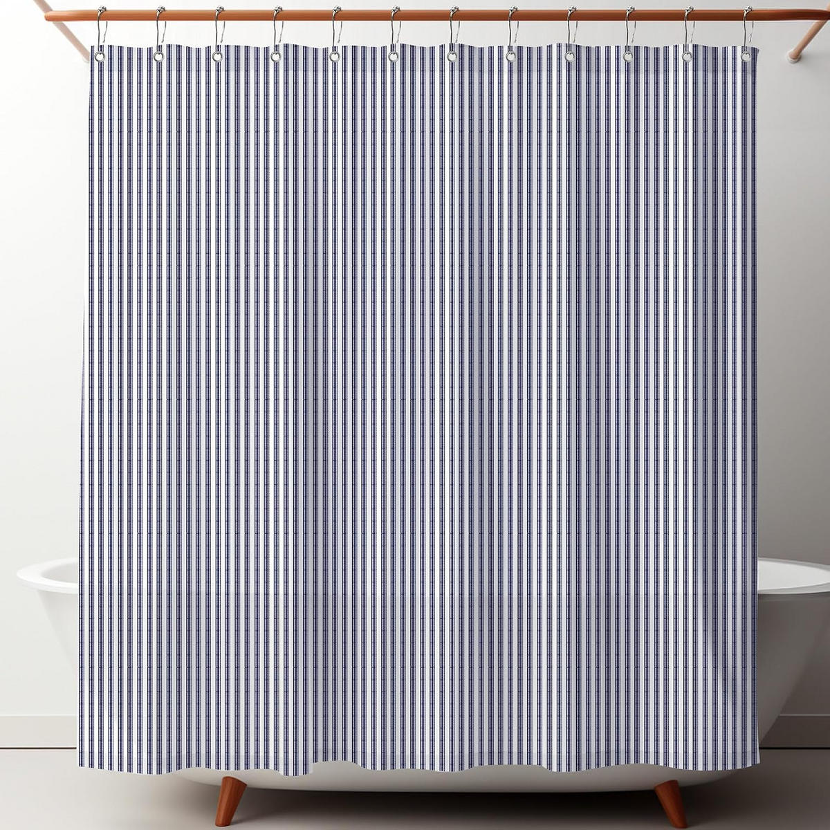 DUSCHVORHANG – Blau (180 × 180 cm) - Blau, Textil (180/180cm)
